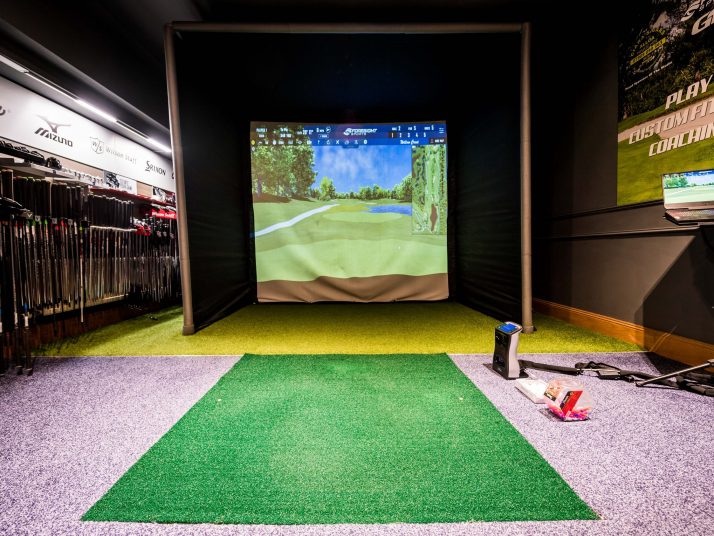 Golf simulator at Tulliallan golf club
